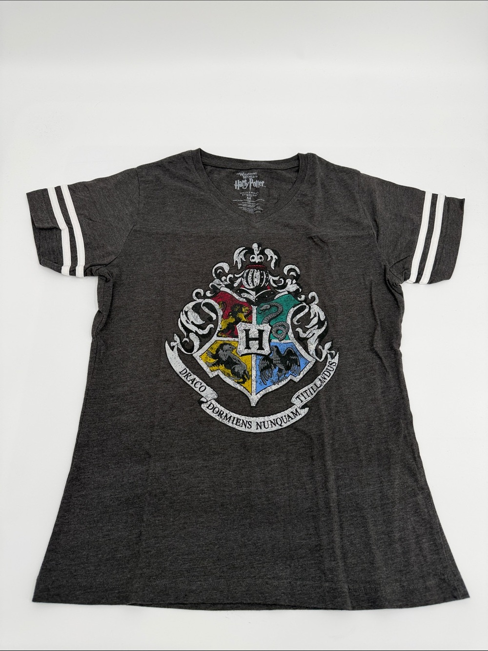 Harry Potter Dark Gray Hogwarts Crest Tee
